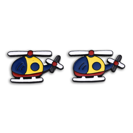 Helicopter enamel pin