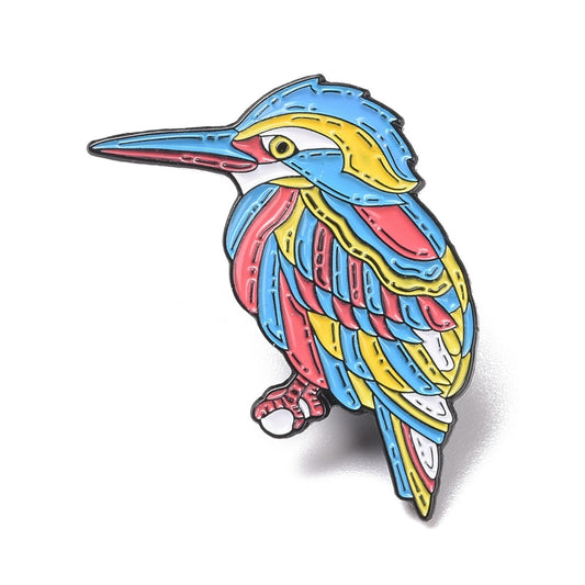 Woodpecker enamel pin