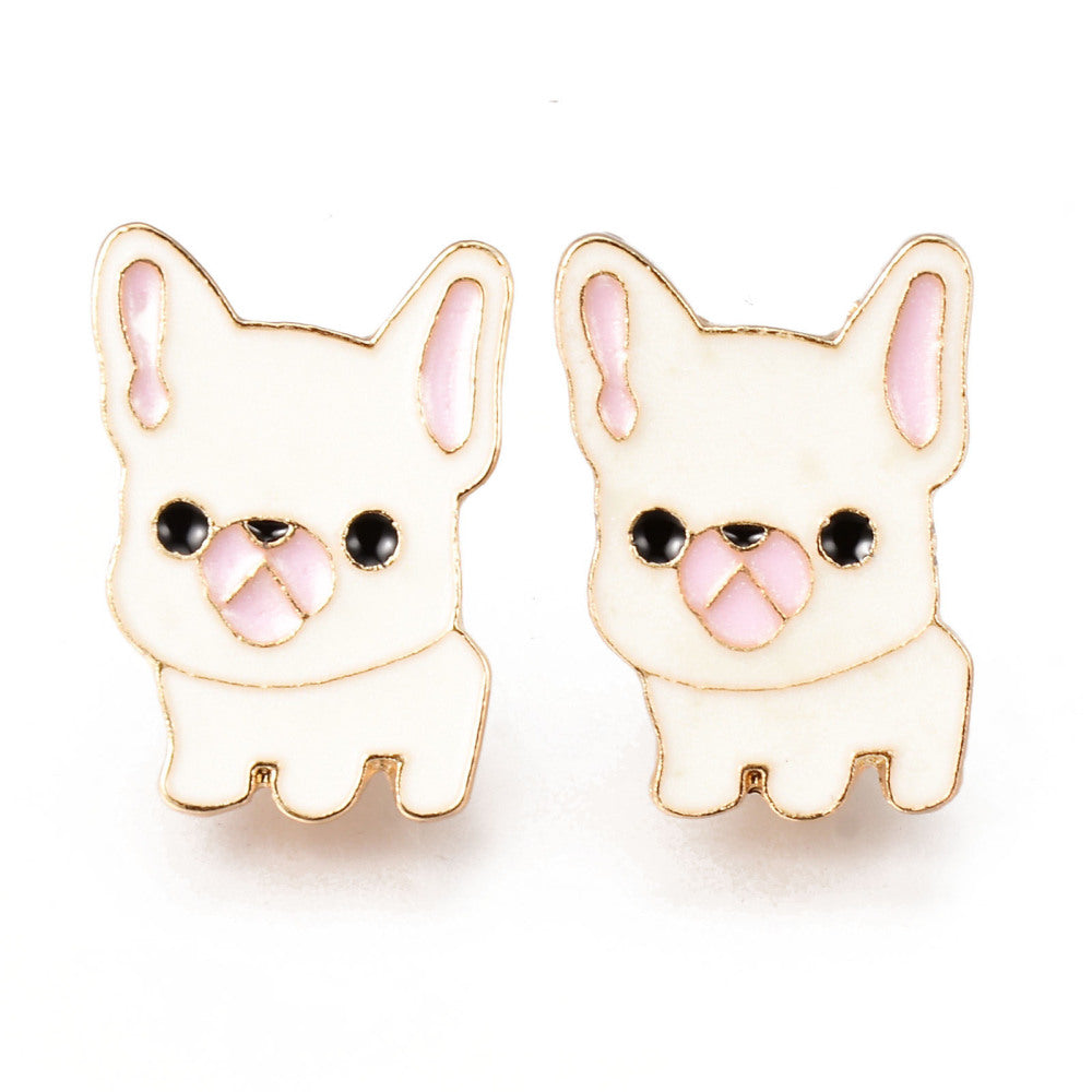 White chihuahua enamel pin