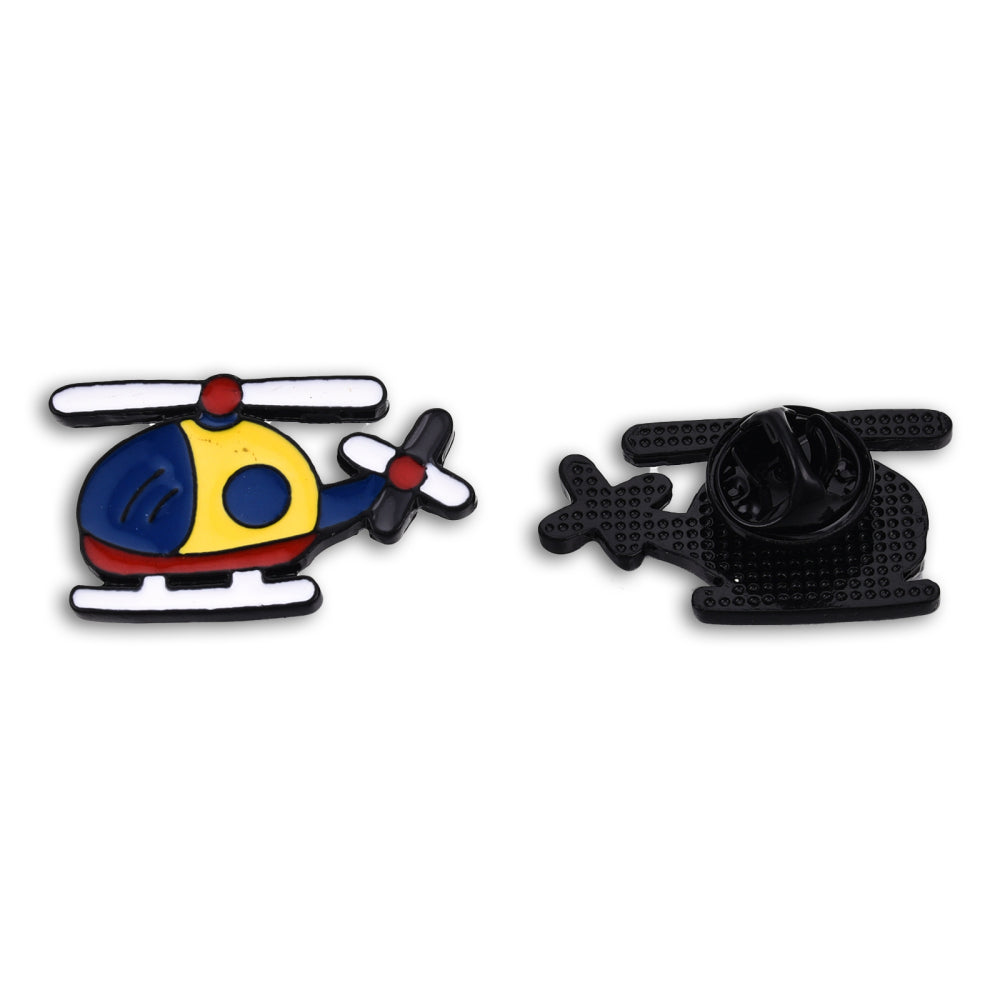 Helicopter enamel pin