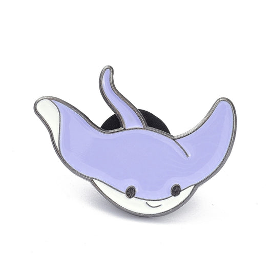 Stingray enamel pin