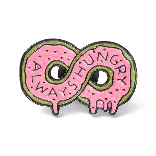 'Always hungry' donut enamel pin