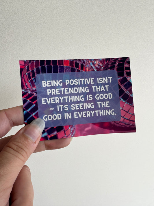 Being positive MAGNET