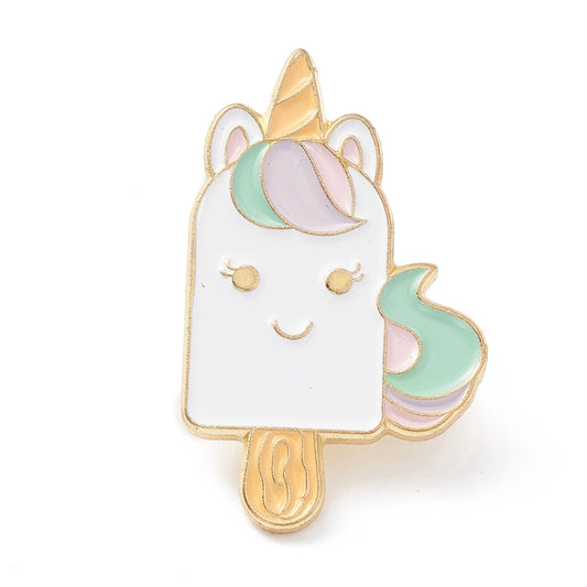 Unicorn ice cream enamel pin