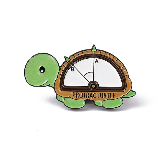 Protracturtle enamel pin