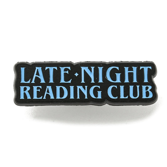 'Late night reading club' enamel pin