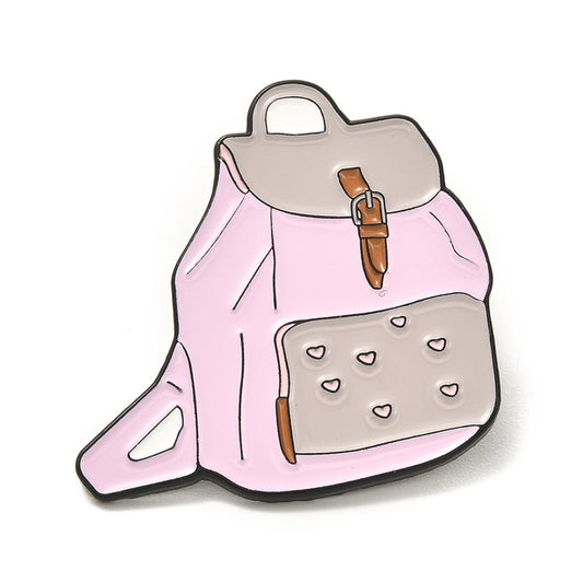 Backpack enamel pin