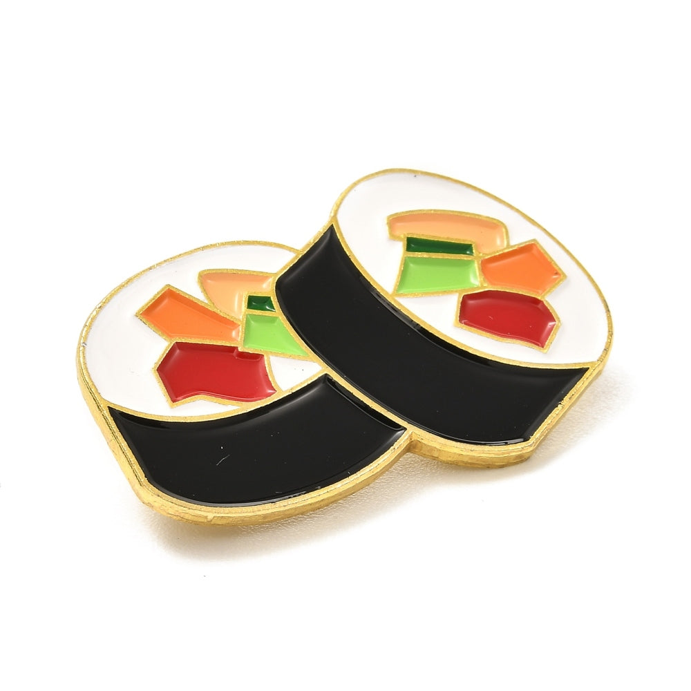 Sushi roll enamel pin