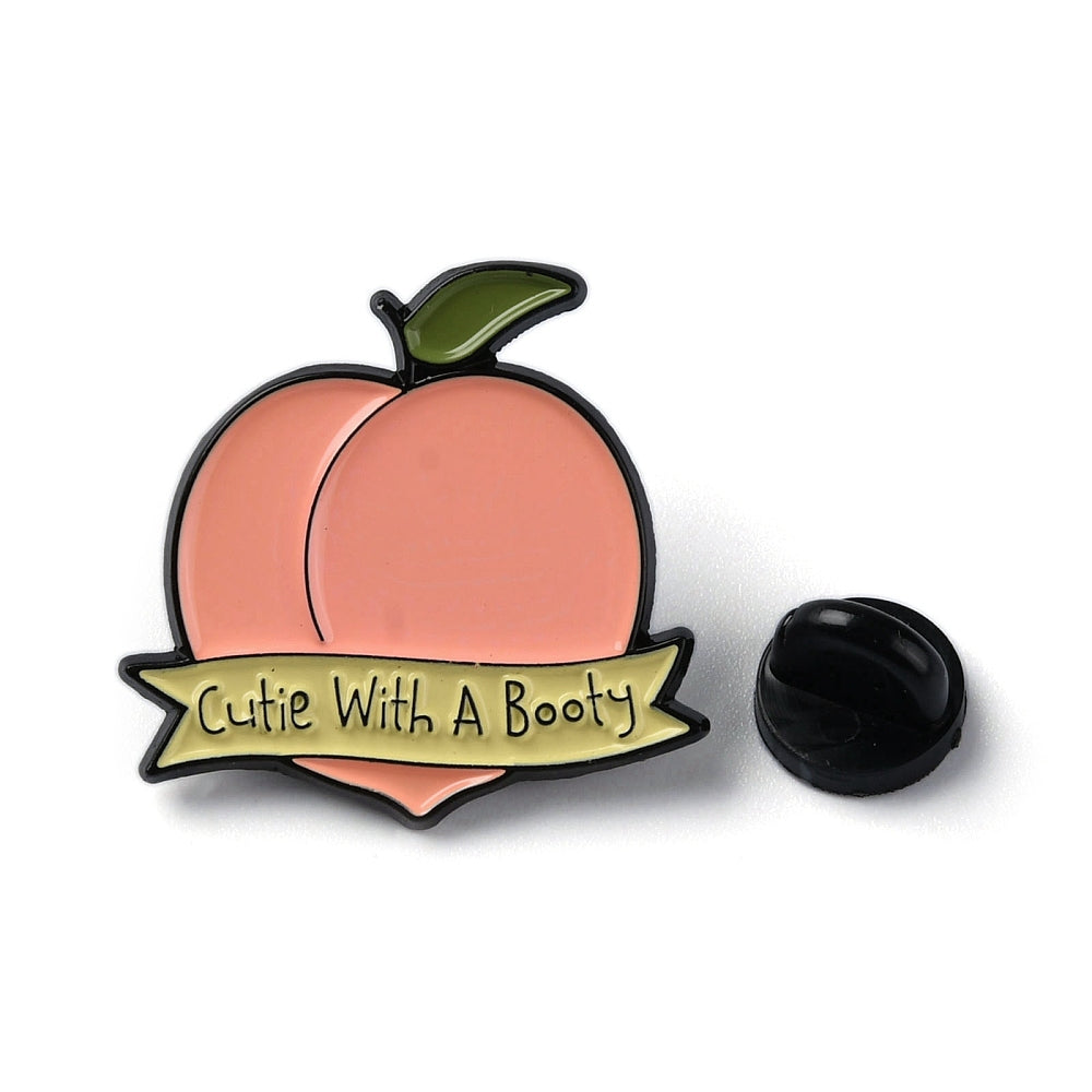 'Cutie with a booty' enamel pin