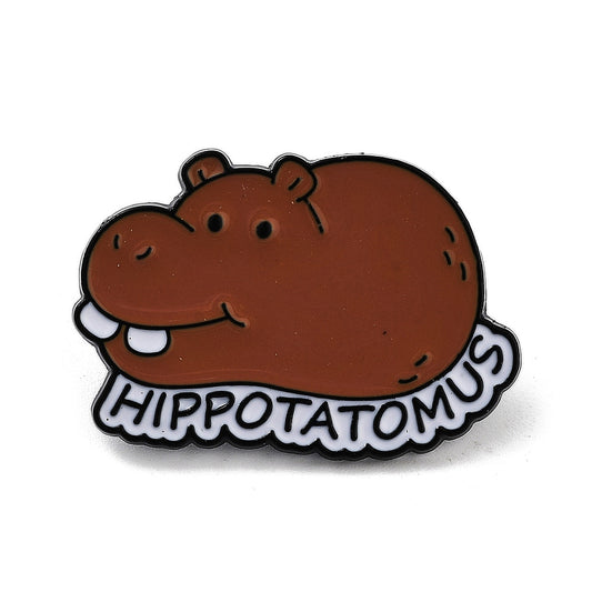 'Hippotatomus' enamel pin