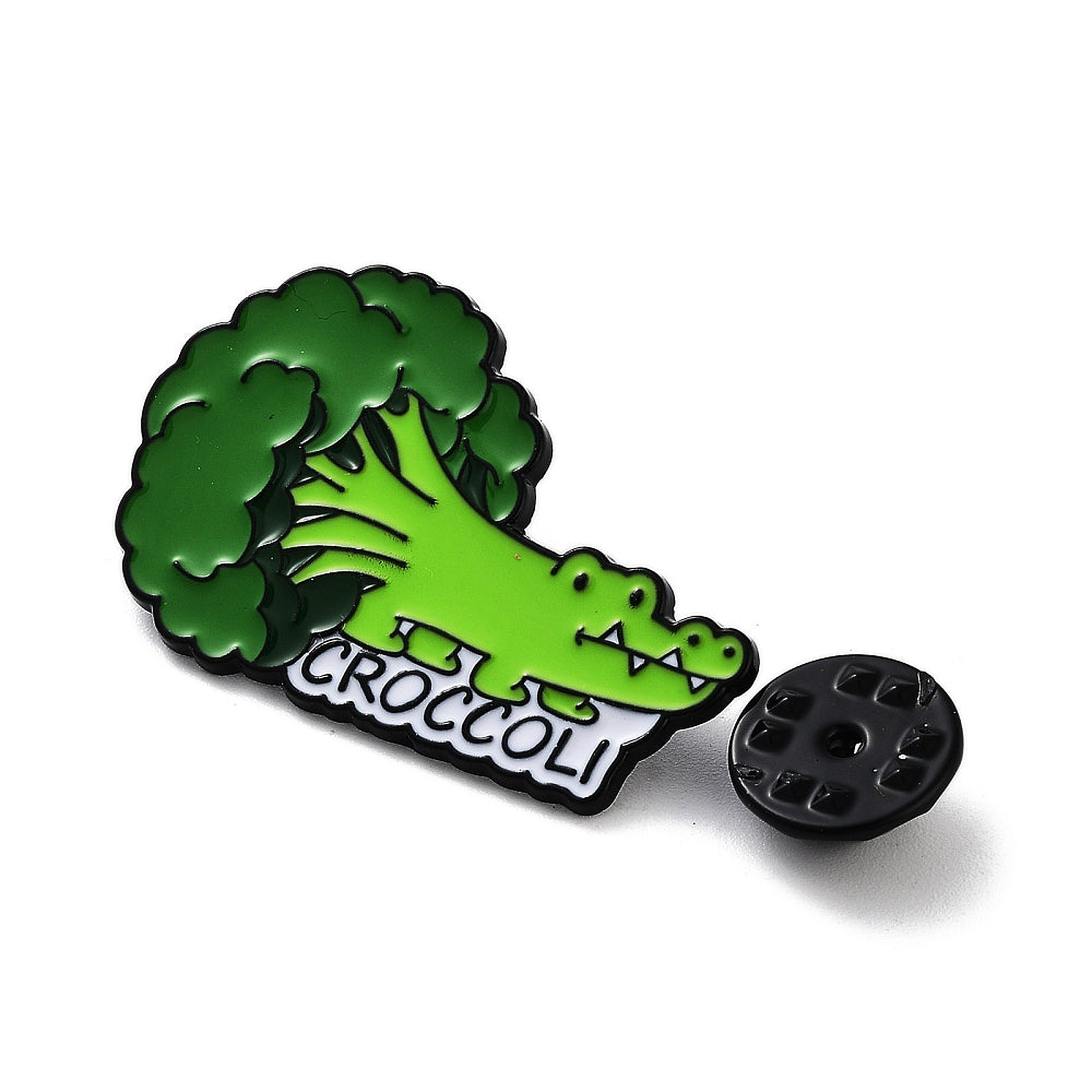 'Croccoli' enamel pin