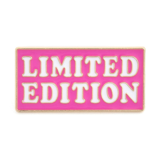 'Limited edition' enamel pin