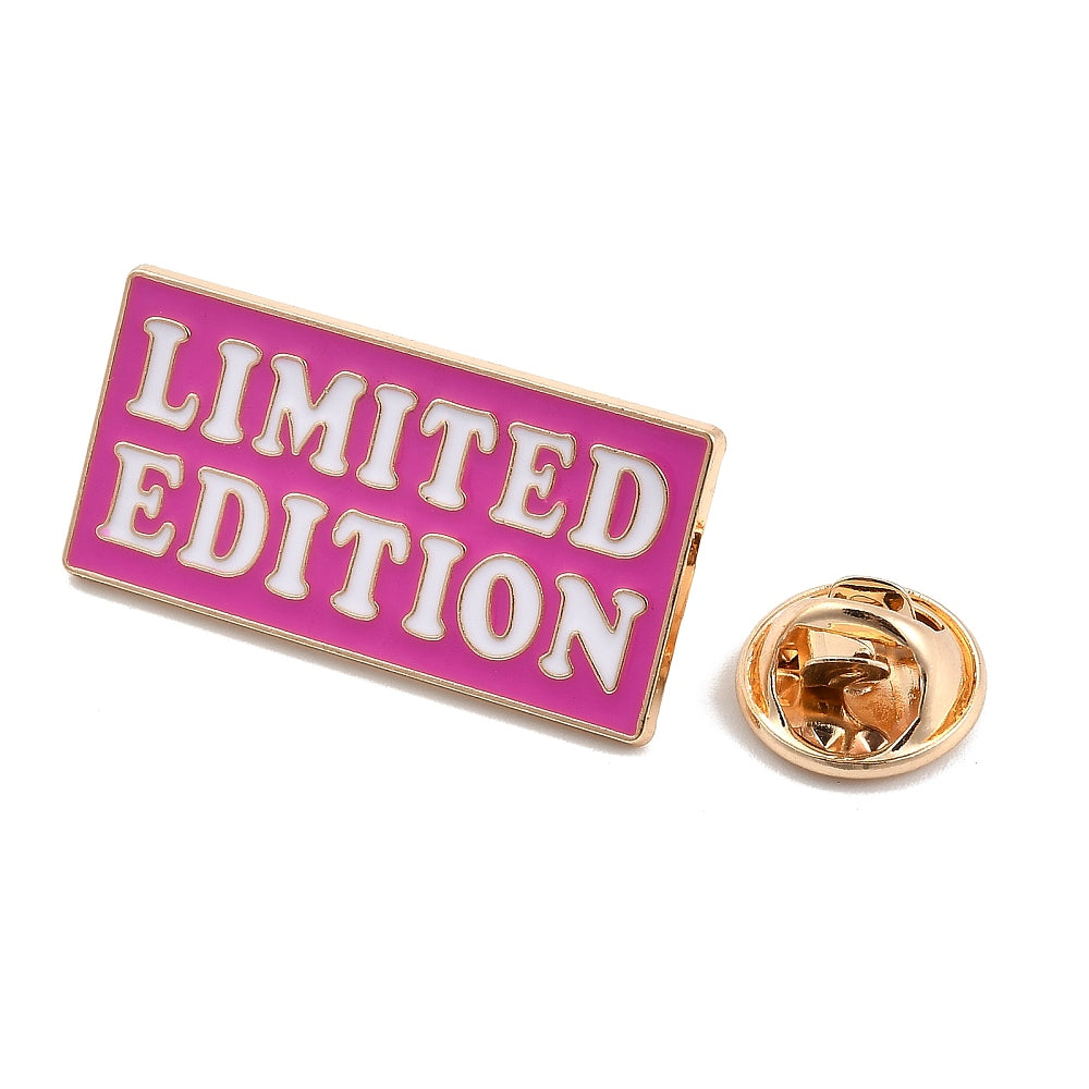 'Limited edition' enamel pin