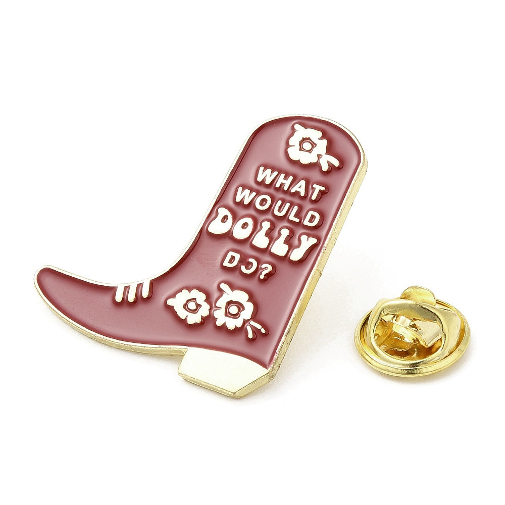 'What would Dolly do?' enamel pin