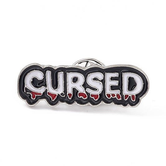 'Cursed' enamel pin