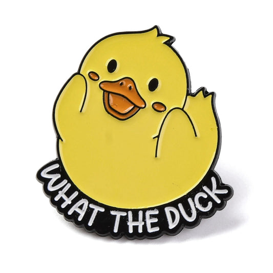 'What the duck' enamel pin