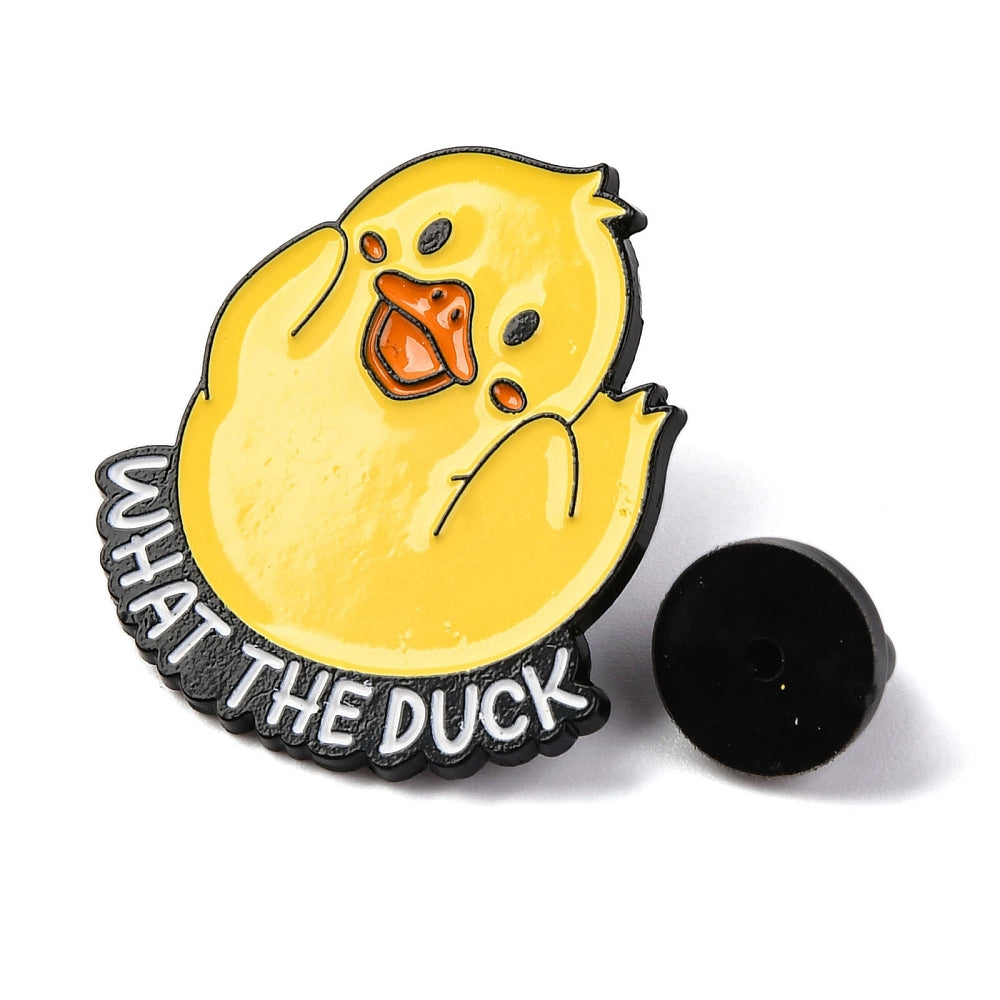 'What the duck' enamel pin