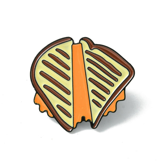 Grilled cheese sandwich enamel pin