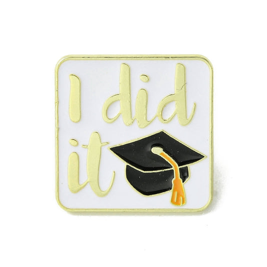 'I did it' enamel pin