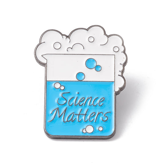 'Science matters' enamel pin