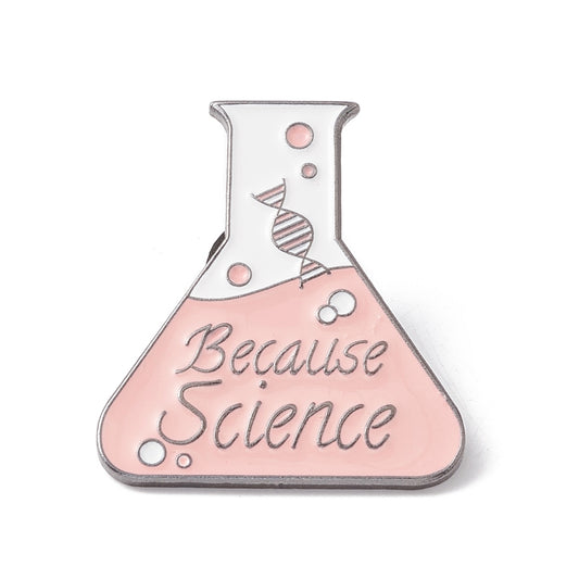 'Because science' enamel pin