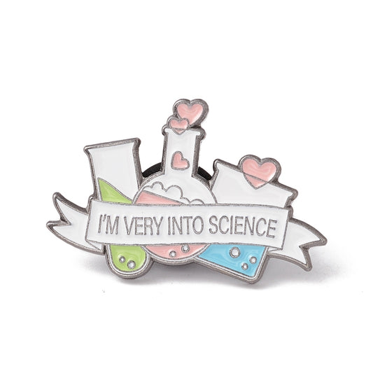 'I'm very into science' enamel pin