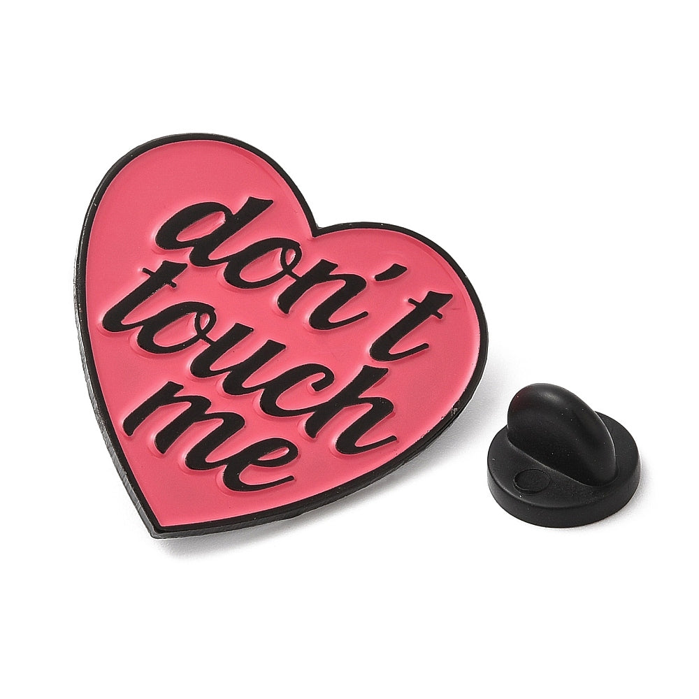 'don't touch me' enamel pin