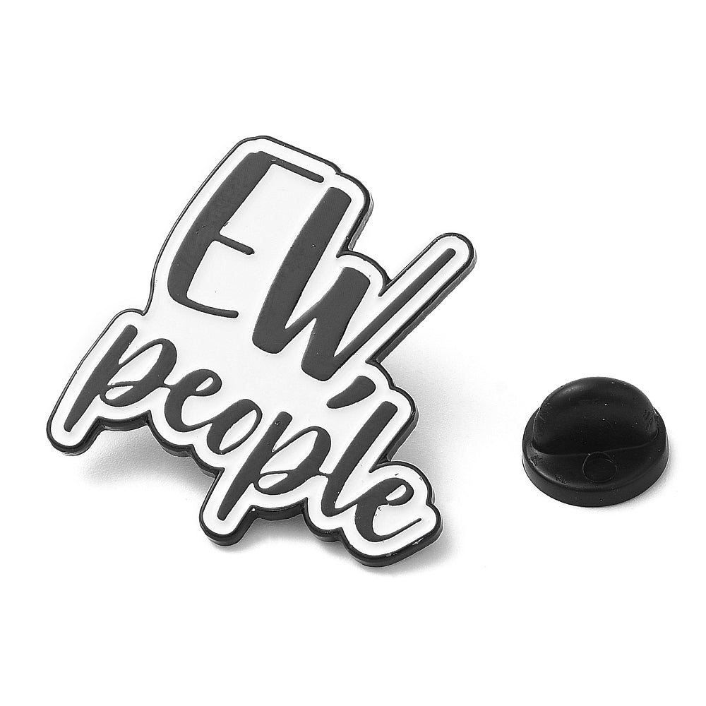 'EW, people' enamel pin