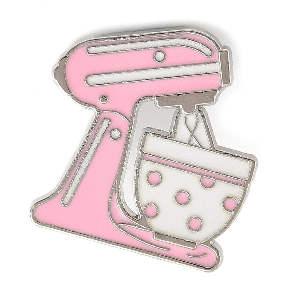 Baking mixer enamel pin