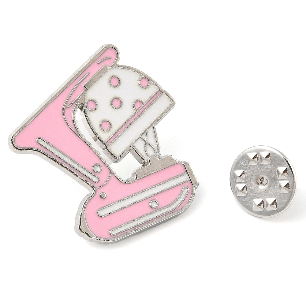 Baking mixer enamel pin