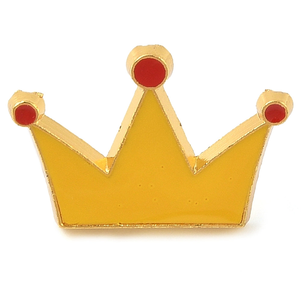 Crown enamel pin