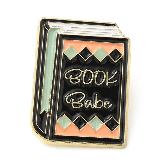 'Book Babe' enamel pin