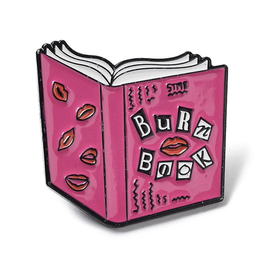 'Burn book' enamel pin