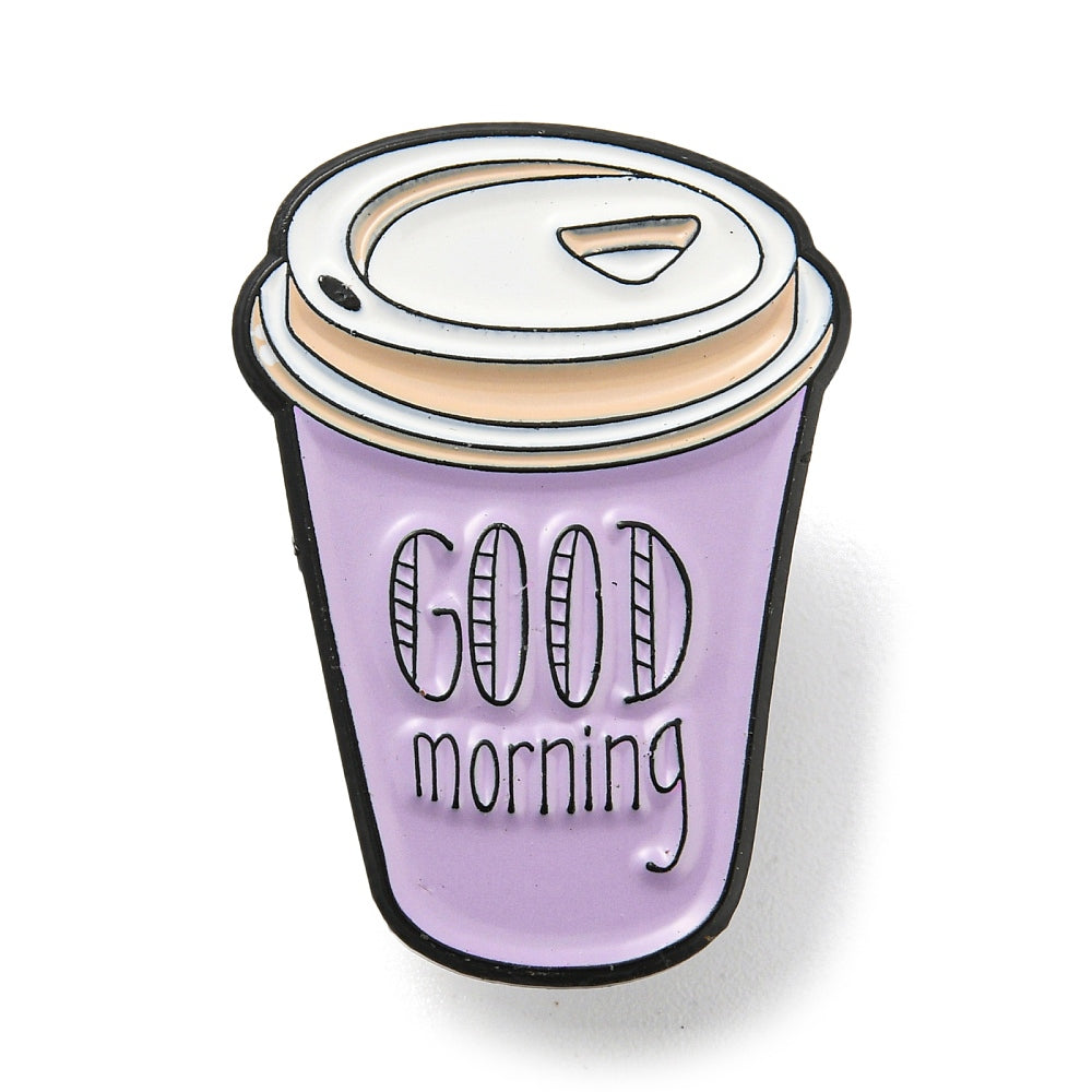 'Good morning' enamel pin