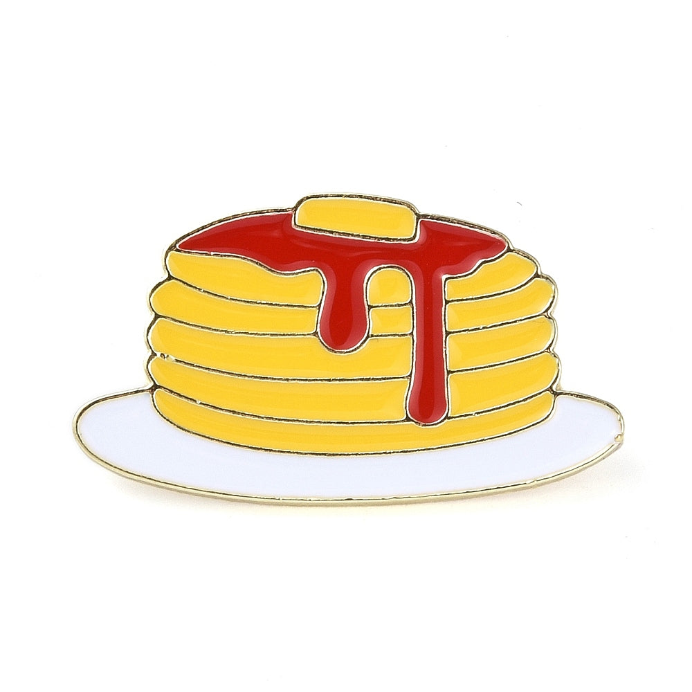 Stack of pancakes enamel pin