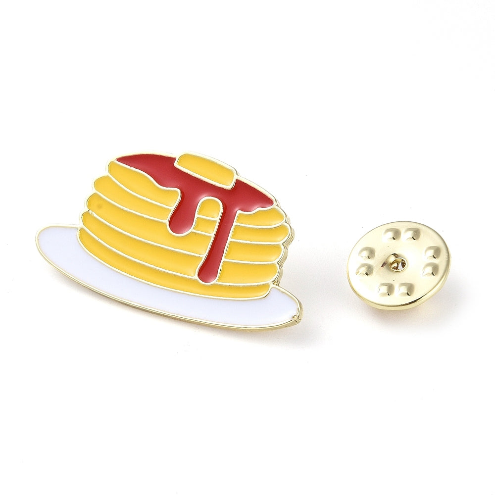 Stack of pancakes enamel pin