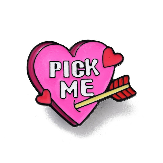 'Pick me' enamel pin