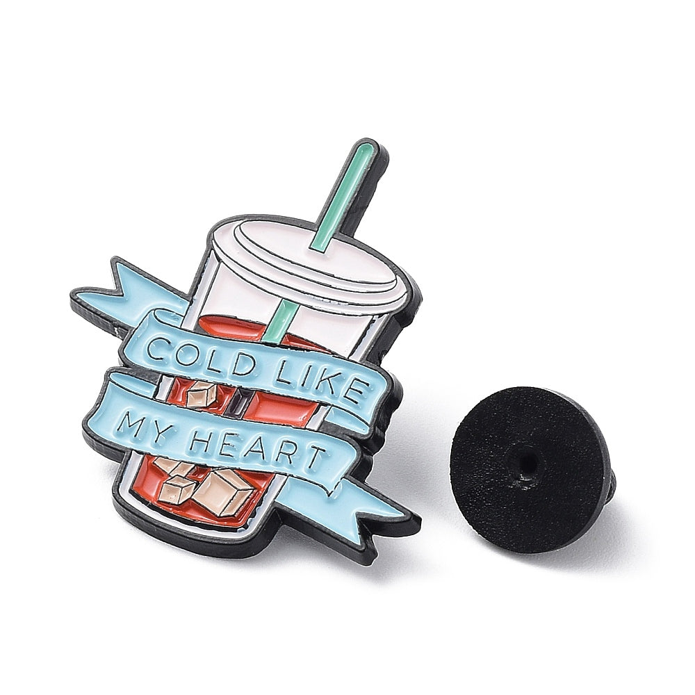 'Cold like my heart' enamel pin