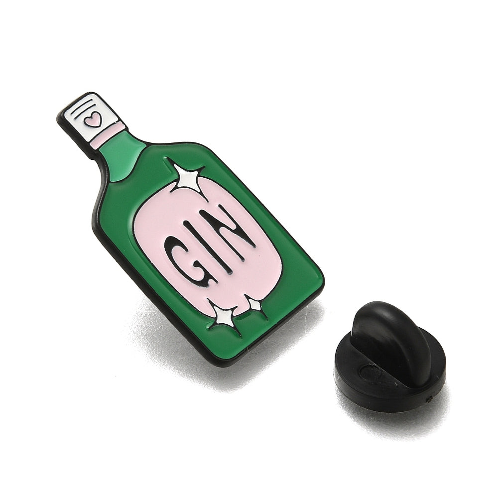 'GIN' bottle enamel pin