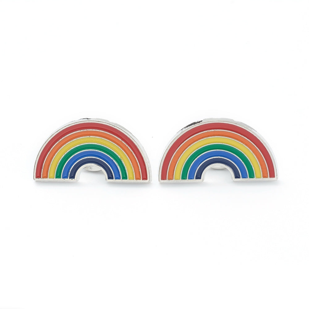 Rainbow enamel pin