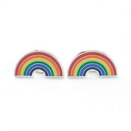 Rainbow enamel pin