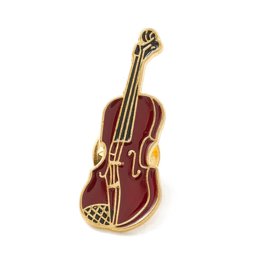 Violin enamel pin