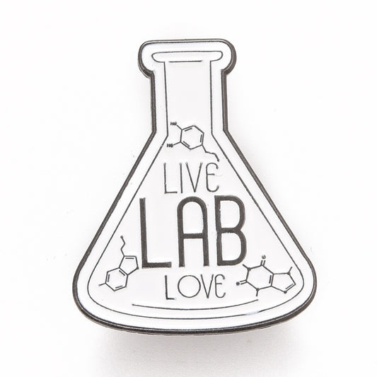 'Live lab love' enamel pin