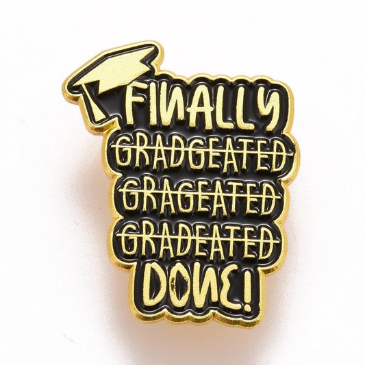 Finally...done graduation enamel pin