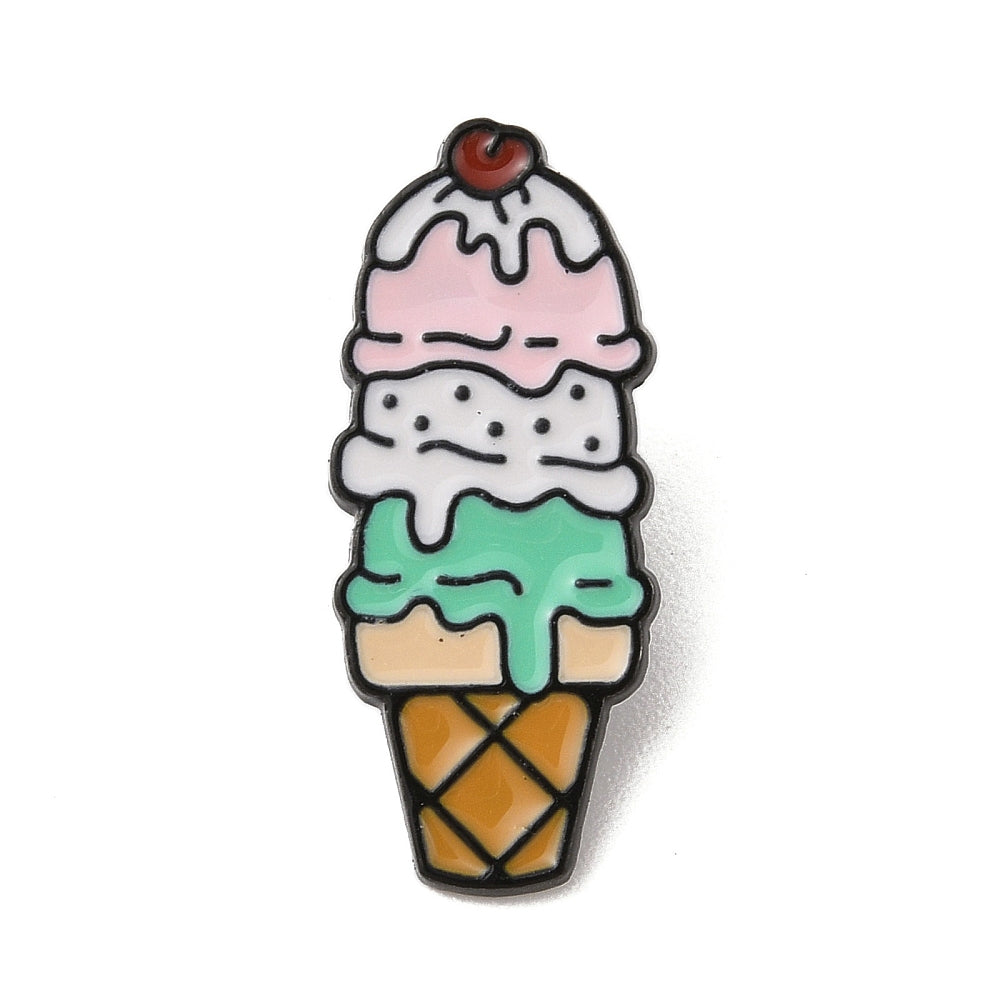 Ice cream enamel pin