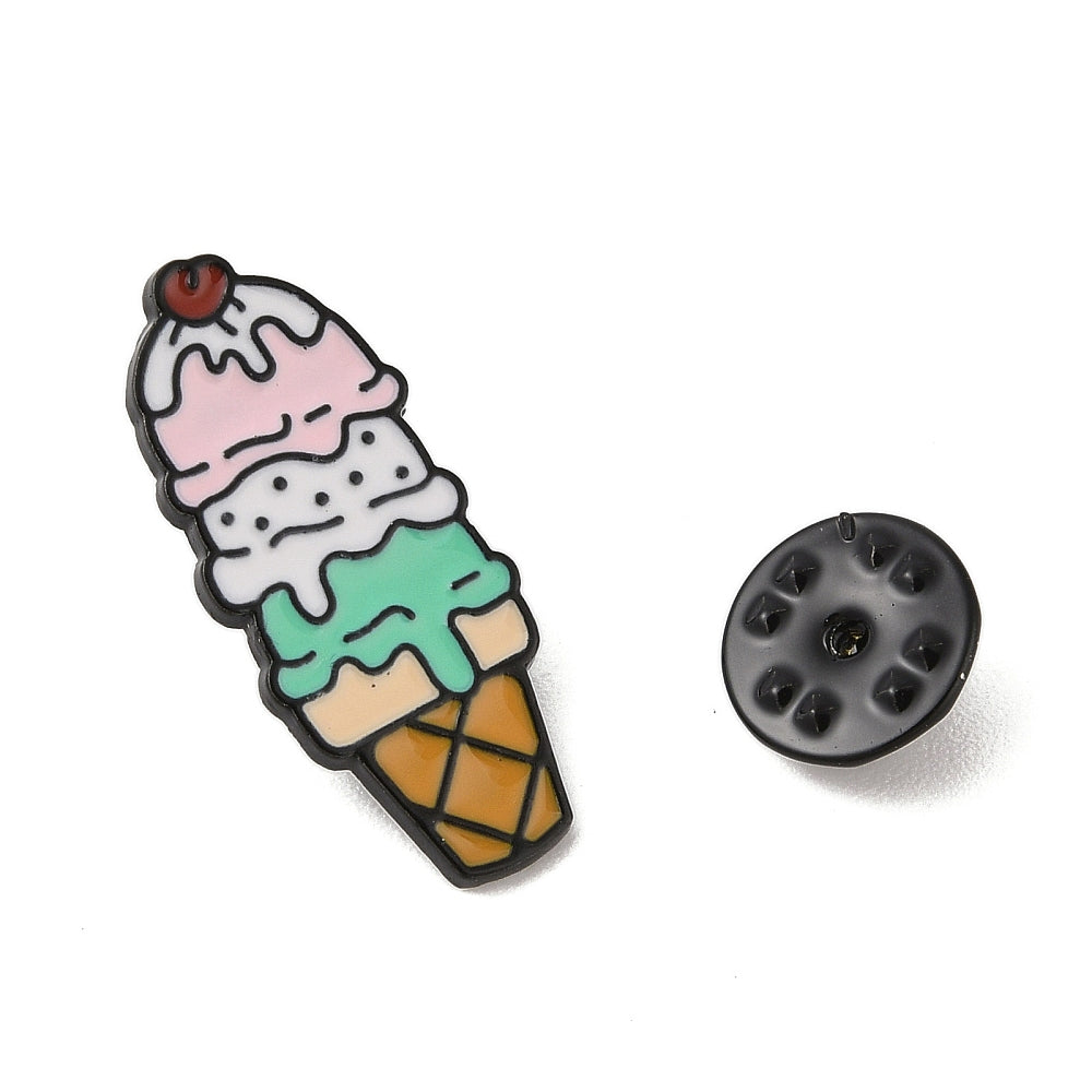 Ice cream enamel pin