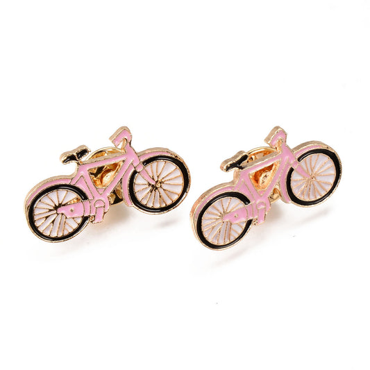 Pink Bicycle enamel pin