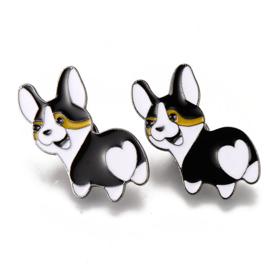 Corgi dog enamel pin