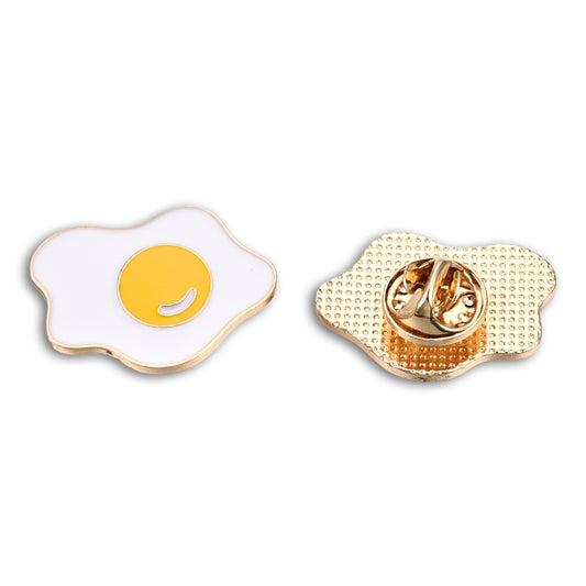 Fried egg enamel pin