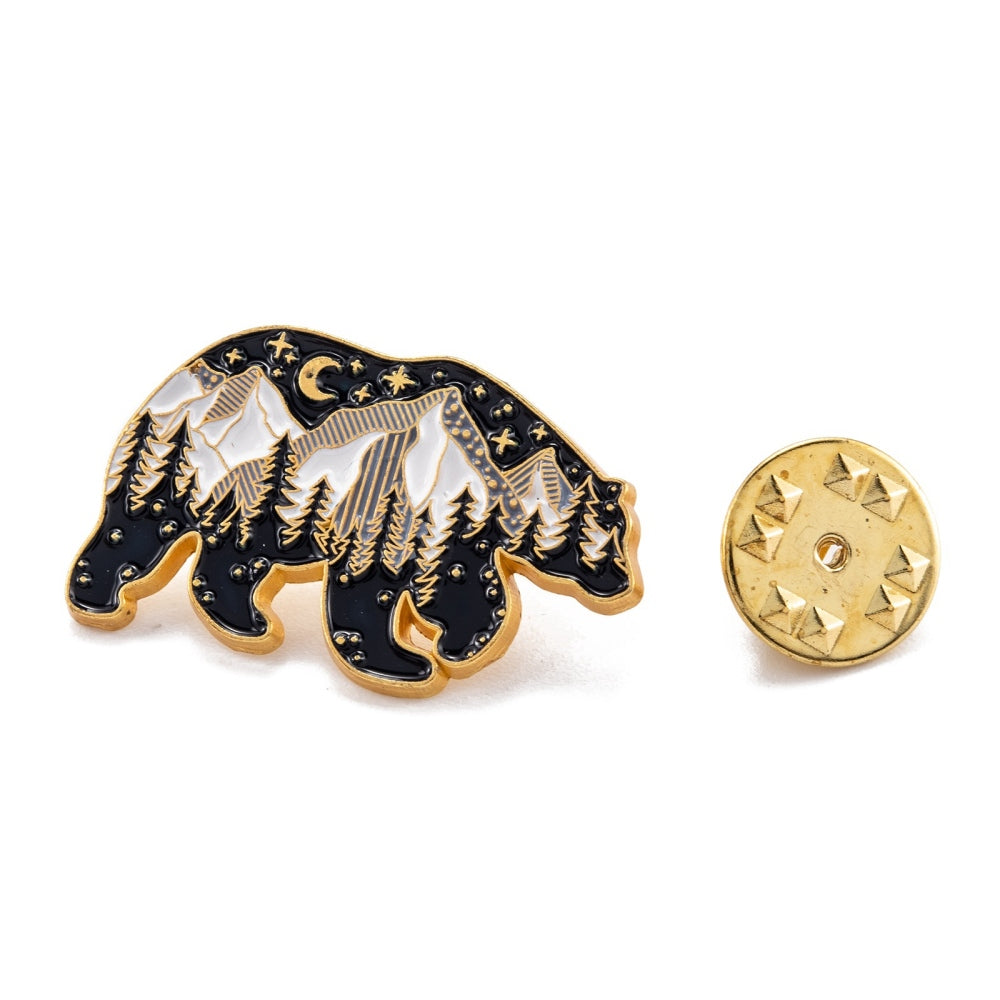 Mountain bear enamel pin